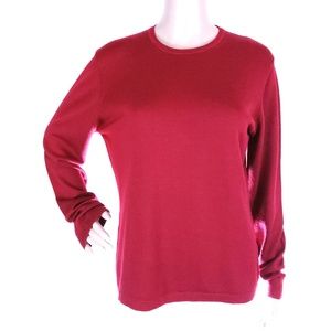 Lineamidas Women Knit Sweater 100% Wool Italy Size M